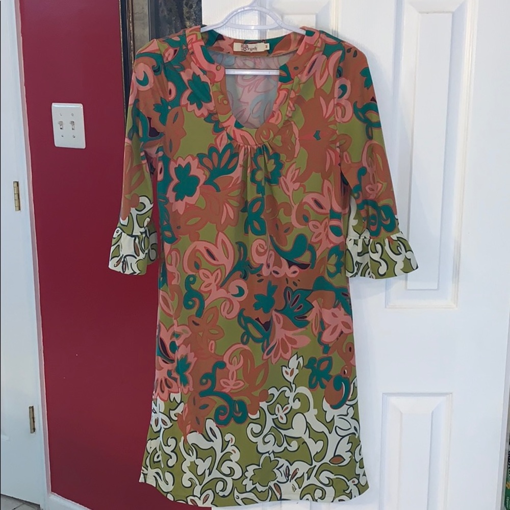 Aryeh Paisley Print Shift Dress, Size M